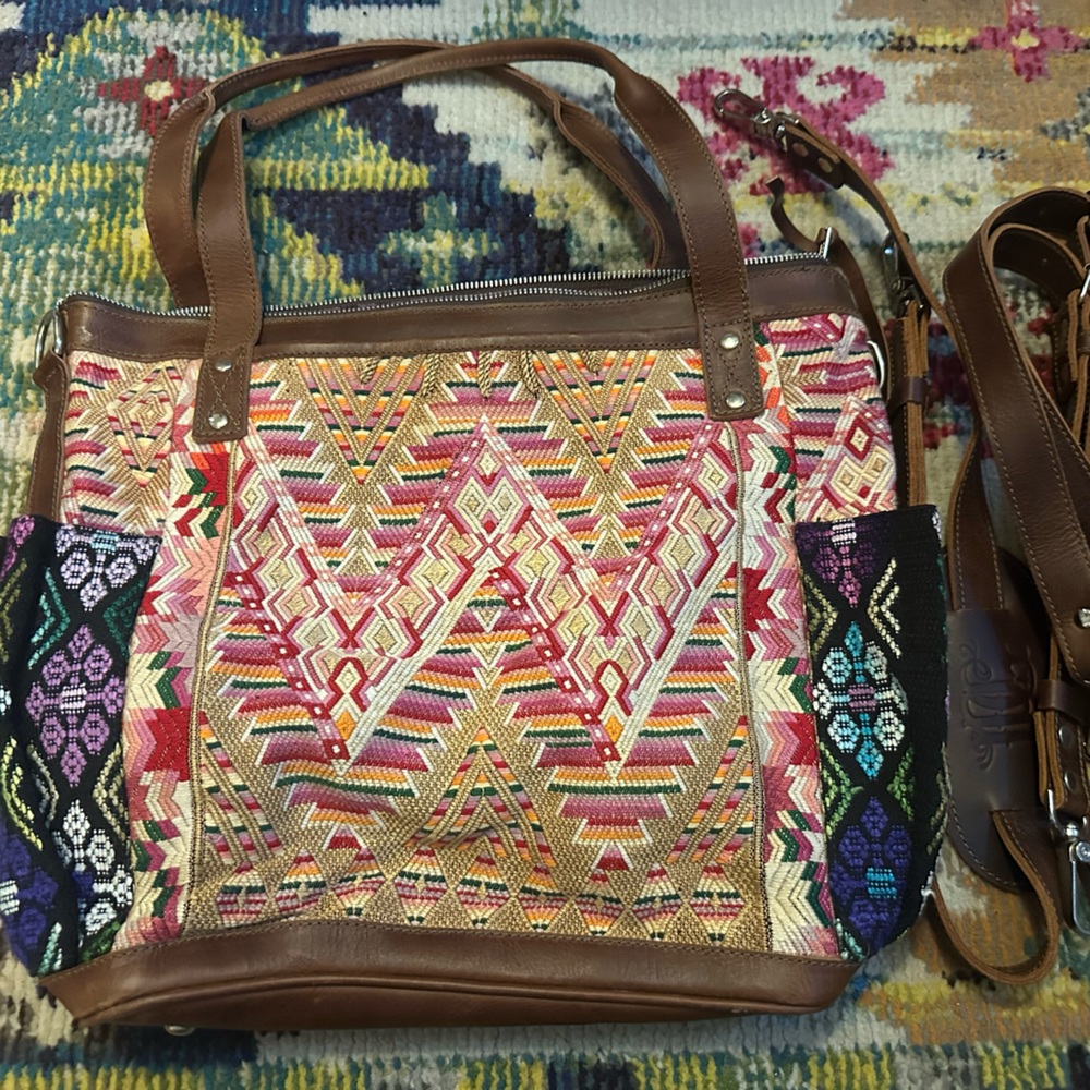 Colorful Patterned Tote Bag